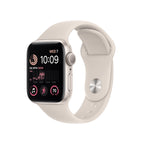 Apple Watch SE (2nd Gen) (GPS, 40mm) - Midnight Aluminum Case with Midnight Sport Band, S/M (Renewed)