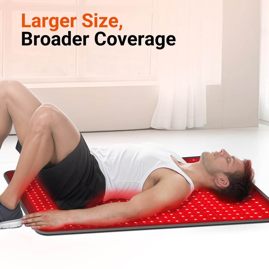 Comfytemp Red Light Therapy Pad for Body, 41.5'' x 26'', 660nm & 850nm