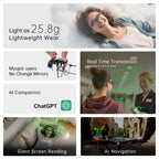 MLVISION Ultra-Light AR Smart Glasses World's First Clip-On Micro-LED