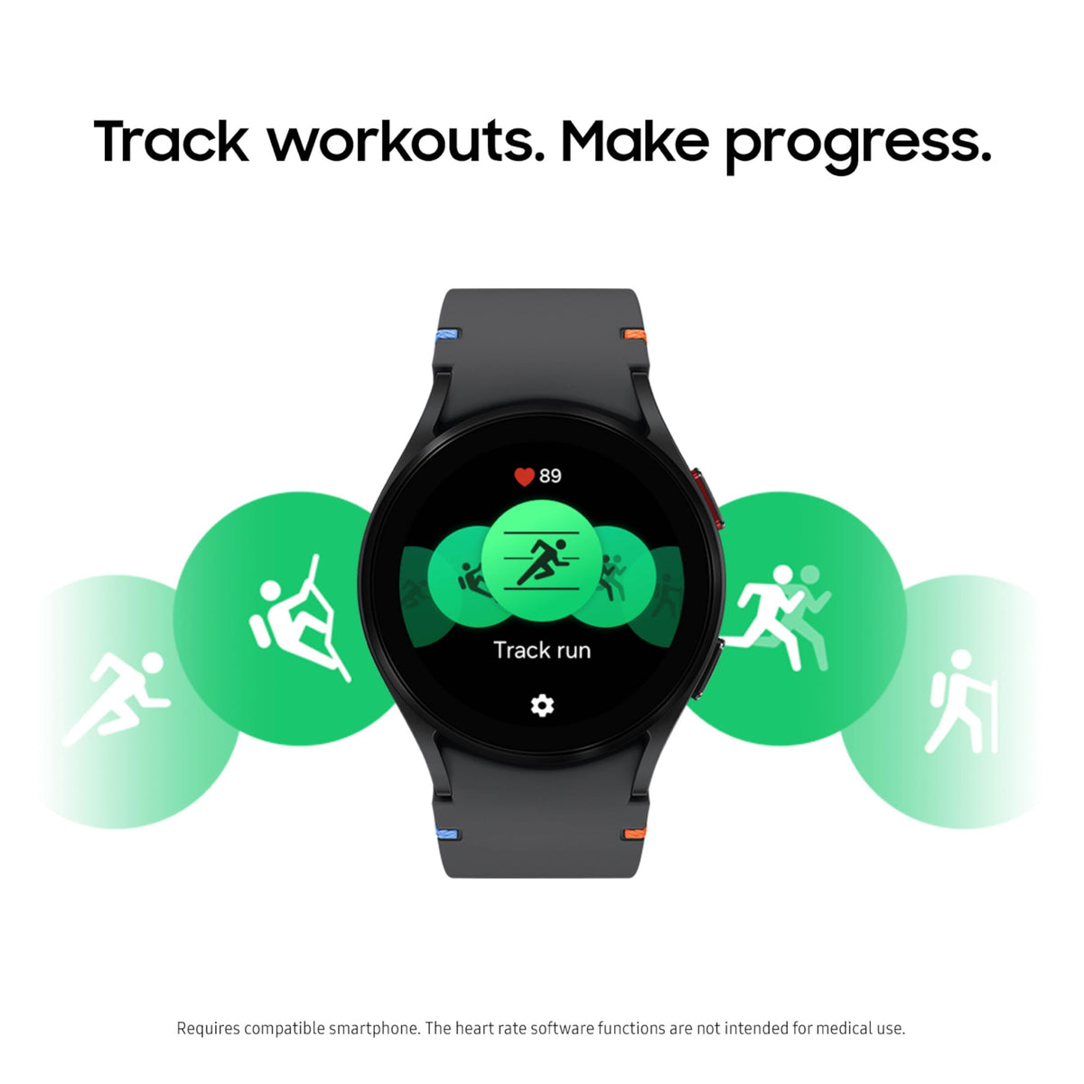 SAMSUNG Galaxy Watch FE 40mm LTE AI Smartwatch w/Fitness Tracking, BIA Sensor, Personalized HR Zones, Heart Rate Tracker, Sleep Monitor, 2024, Black [US Version, 1Yr Manufacturer Warranty]