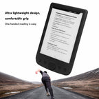 E Book Reader 6, Eye Friendly E Reader HD Touch Screen Technology, Built in 8GB ROM and 32GB TF Card Expansion, Multiple Supported File Formats