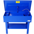 40 Gallon Parts Washer with 24 Gallon Solvent Capacity - Heavy Duty Steel Construction, 5 GPM Pump, Removable Shelf for Garage, Workshop