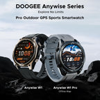 Anywise W1Pro Smart Watch for men, 5ATM Dual-Band GPS Offline Map
