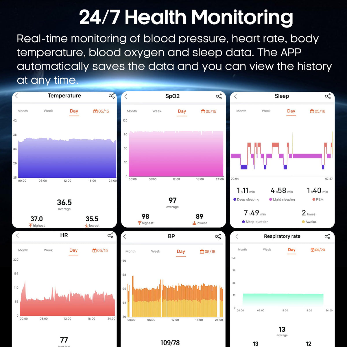 Blood Pressure Smart Watch,2.06" AMOLED HD Large Screen,Voice Broadcast,Air Pump Air Bag,Bluetooth Call,24/7 Heart Rate Blood Oxygen Sleep Monitoring,Activiy Tracker,SOS