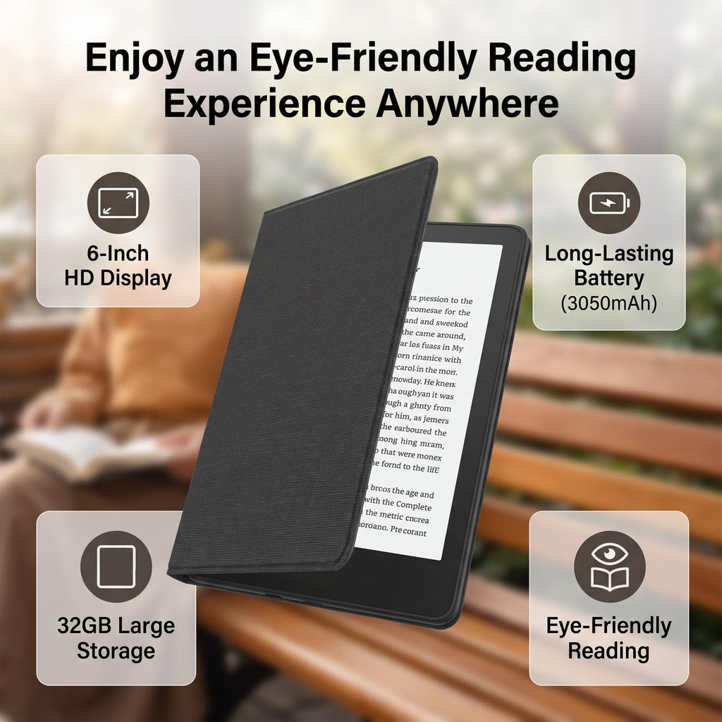 Ebook Reader 6 Inch, Free 758x1024 HD Display