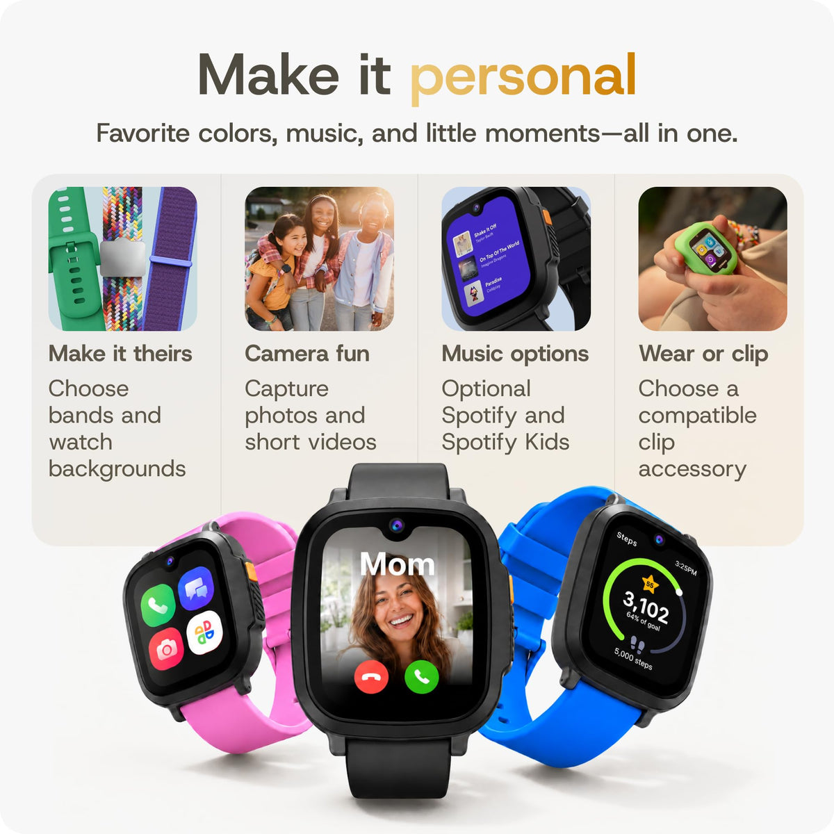 JrTrack Pro Kids Smart Watch by Cosmo | Best Phone Watch & Kids GPS Tracker