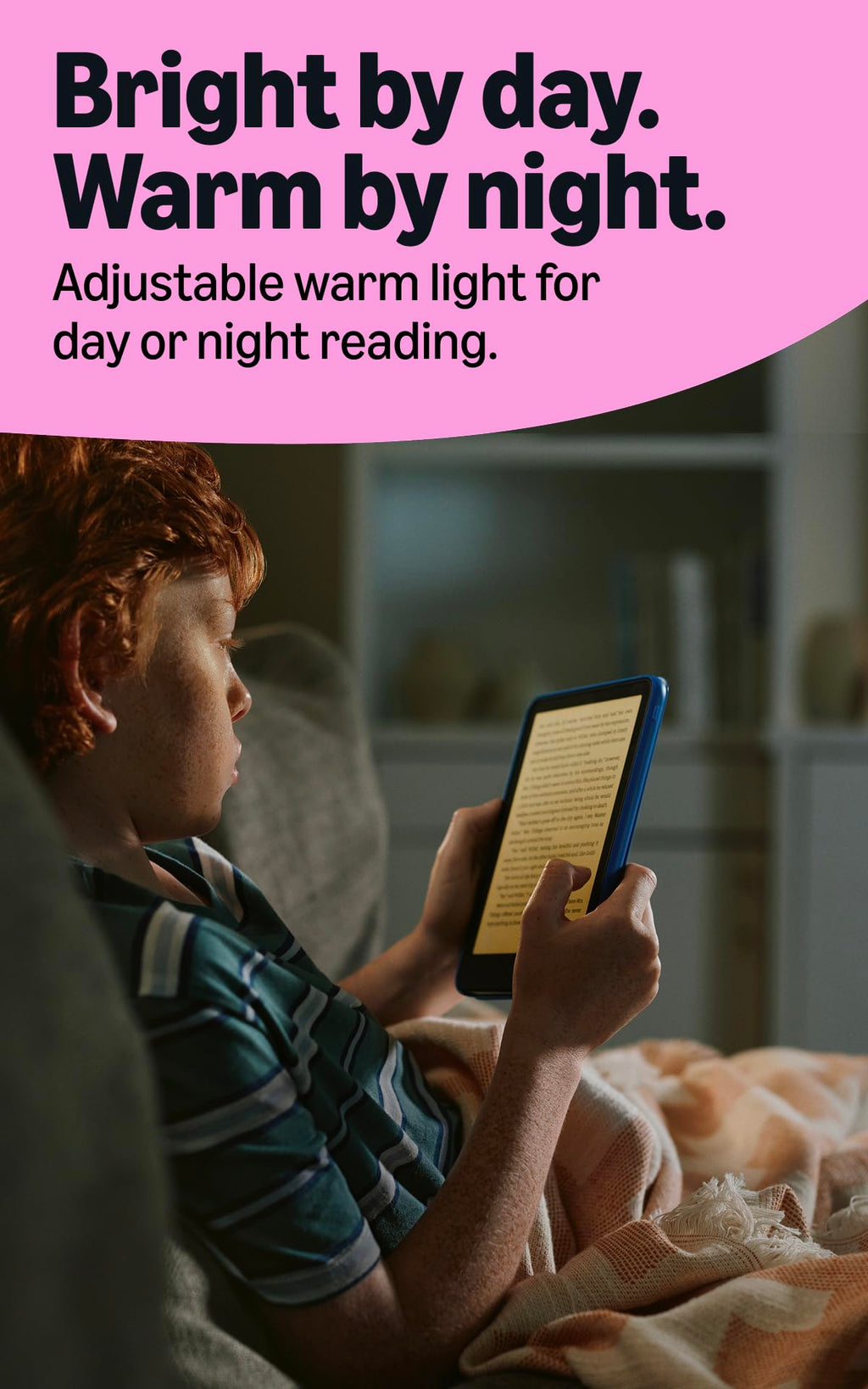Amazon Kids Kindle Paperwhite 16GB (newest model), Thinner and lighter, 7" display, Months of battery, Includes 1 year of books and Whisker World cover
