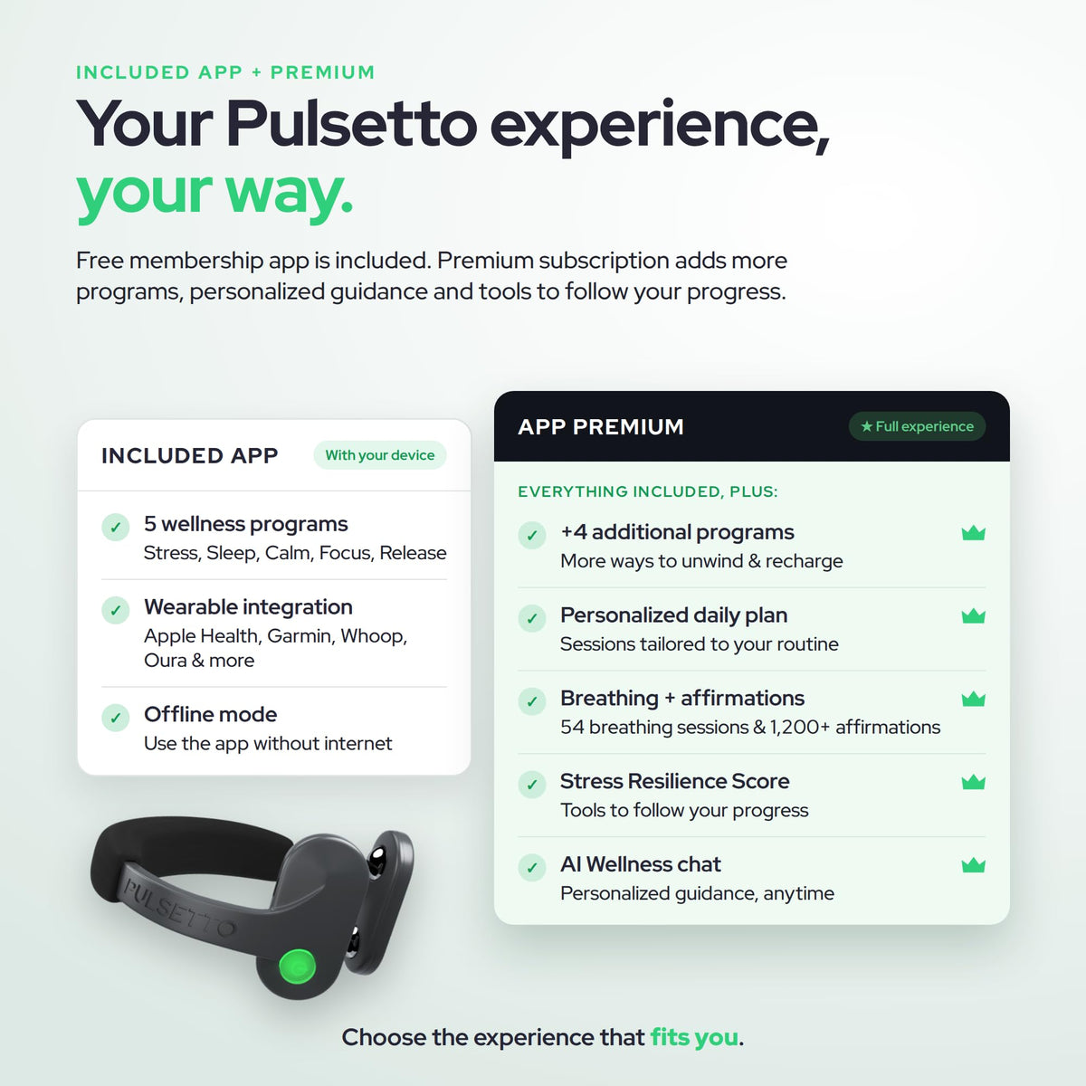 Pulsetto Lite (V1) Wellness Wearable – Relaxation & Daily Wellness Support Device