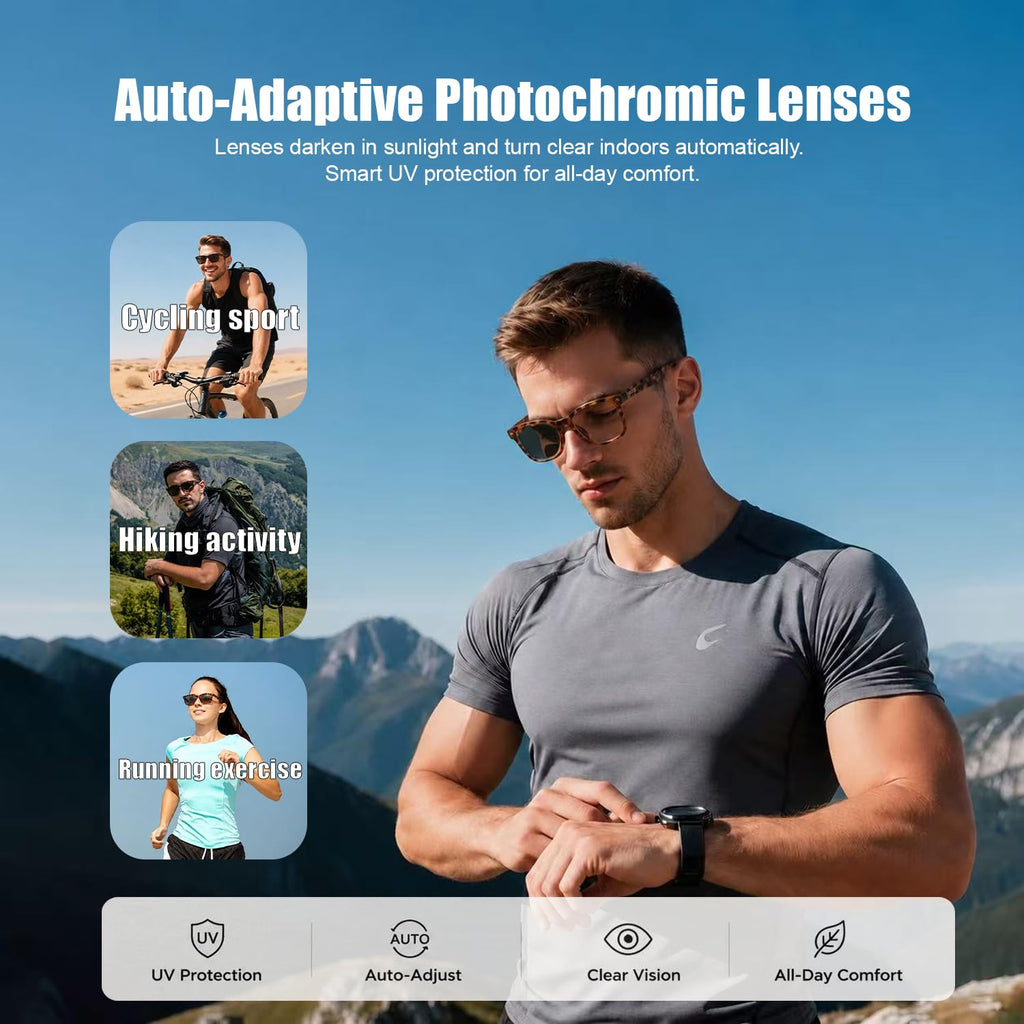 AI Glasses with Camera, 4K Video, Real-Time Translation, AI Assistant