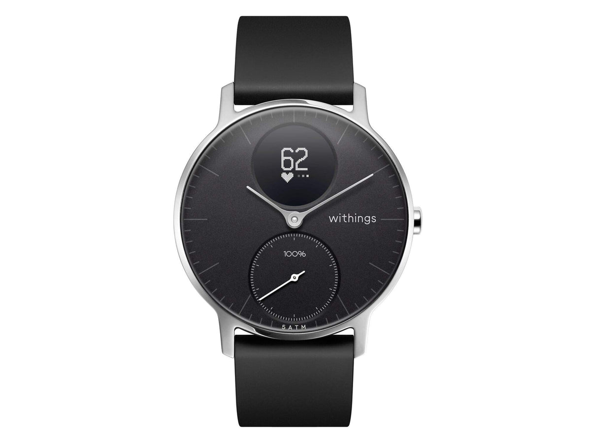 WITHINGS Scanwatch Light - Smart Watch, Heart Rate, Fitness Tracker, Black