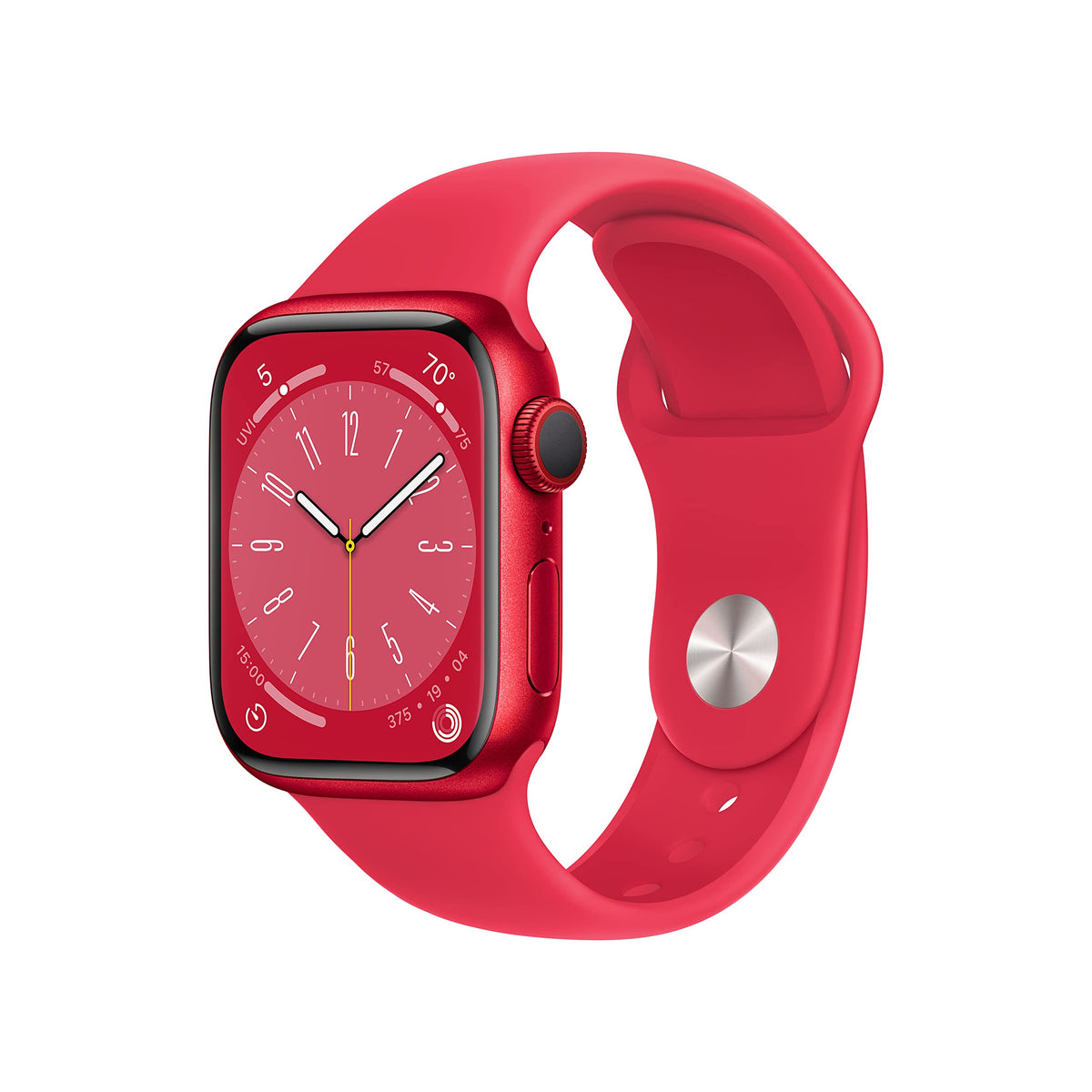 Apple Watch Series 8 [GPS, 41mm] - Midnight Aluminum Case with Midnight Sport Band, M/L (Renewed)
