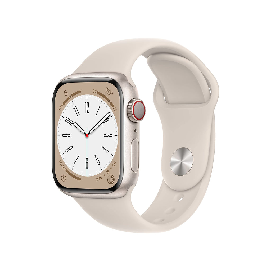 Apple Watch Series 8 [GPS, 41mm] - Midnight Aluminum Case with Midnight Sport Band, M/L (Renewed)
