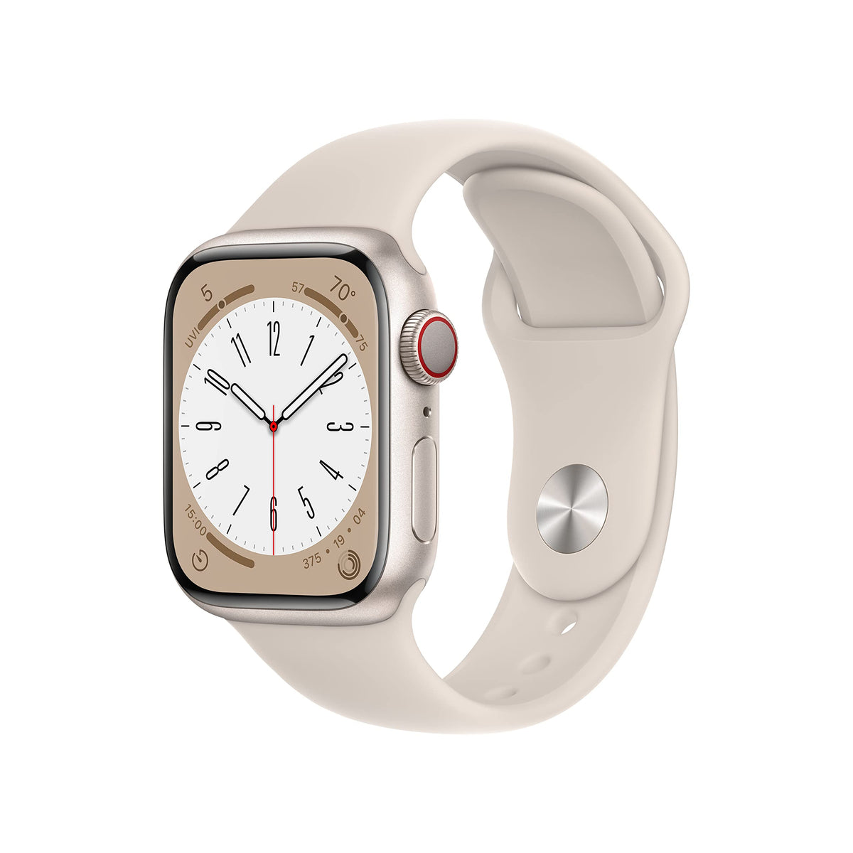 Apple Watch Series 8 [GPS, 41mm] - Midnight Aluminum Case with Midnight Sport Band, M/L (Renewed)