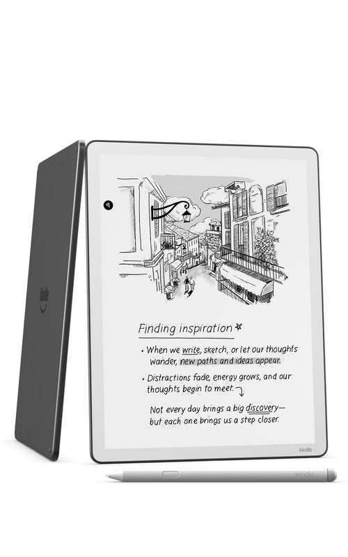 Amazon Kindle Scribe 64GB (newest model) — 11” display with front light, paper-like feel, and no distractions — Write in notebooks, docs, and books. Pen included - Graphite