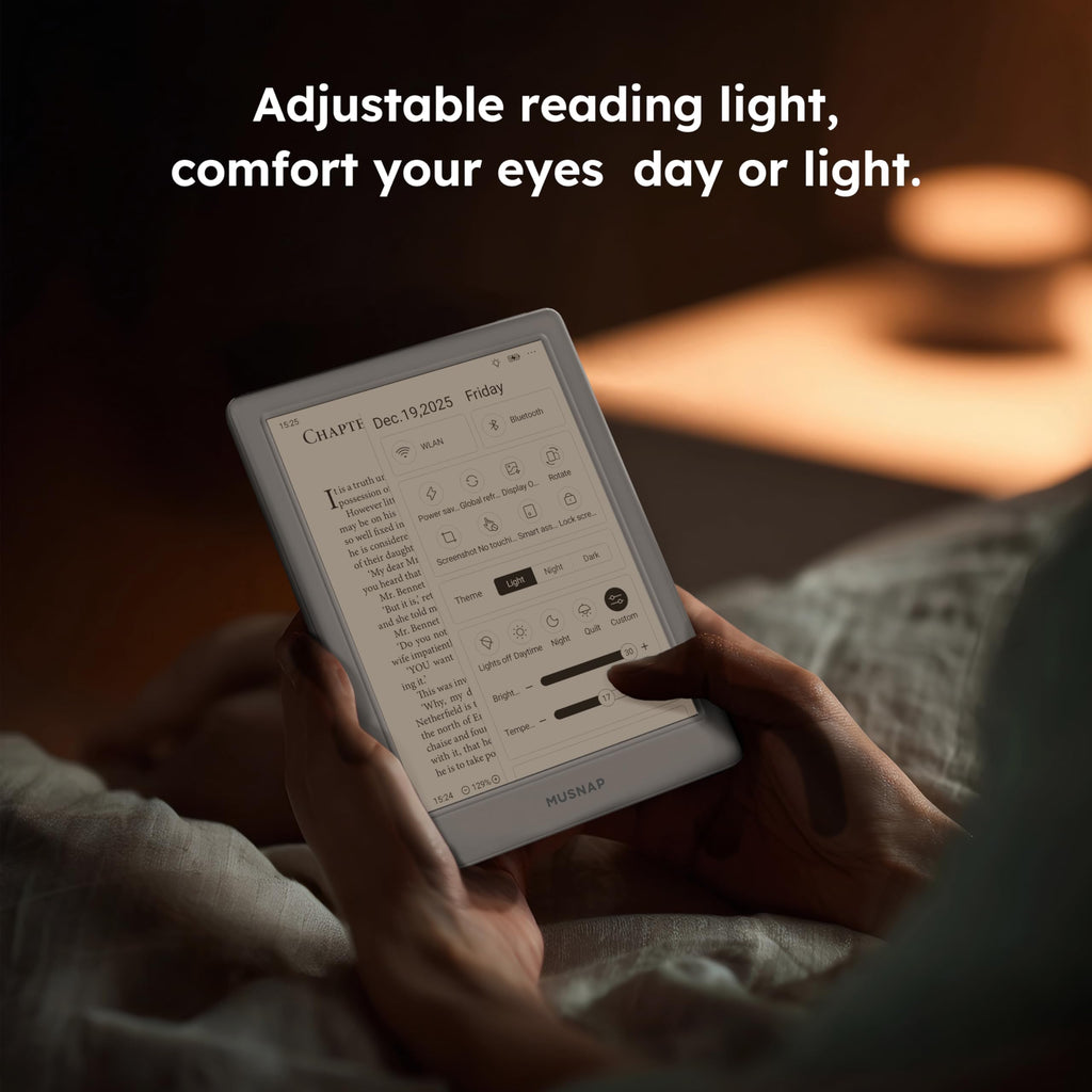 Neo 64GB+2GB eBook Reader Supports 3rd-Party apps, 6”E Ink ePaper eReader B/W Digital Paper, Long Battery Life for Reading