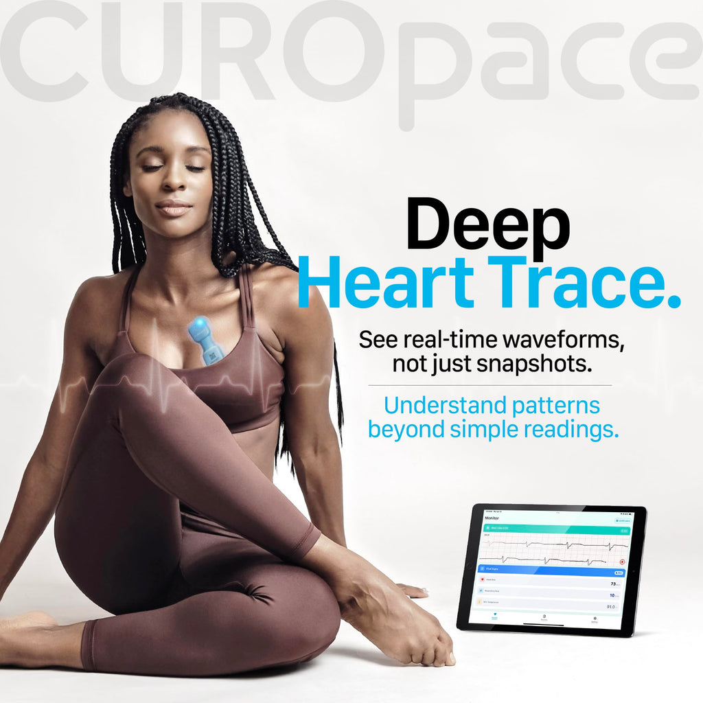 Ultra-Thin Wearable Wellness Patch – Chest-Worn Body Signal Monitor with Heart Rate, Respiratory Rate & Skin Temperature Tracking, Real-Time Monitoring While Worn, App Connected