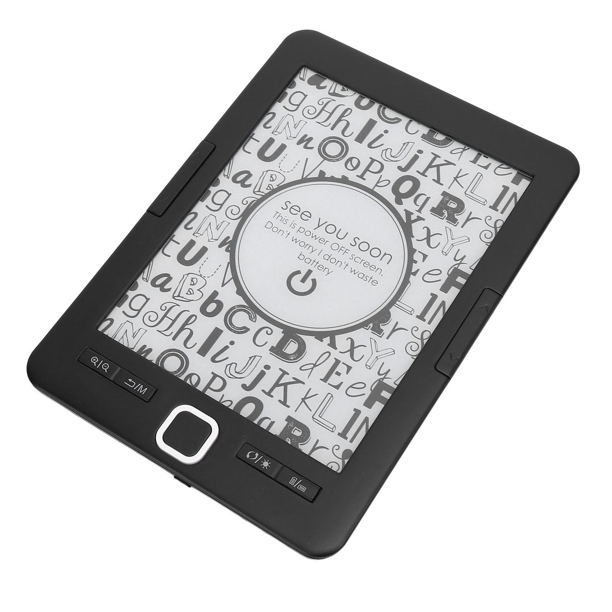 BK6033 Electric Book Reader, 6 Inch Ink Screen E Reader with 8GB Storage and Adjustable Brightness, Portable Digital Reading Device for Commuting and Travel