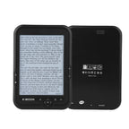 E-Reader, 6 inch E‑Book Reader with E‑Ink Screen, 1024 x 768 Resolution Display 300DPI Electronic Paper Book with Blue Cover, E-Paper Supports TF Card for Adult, Kids(Black 2)
