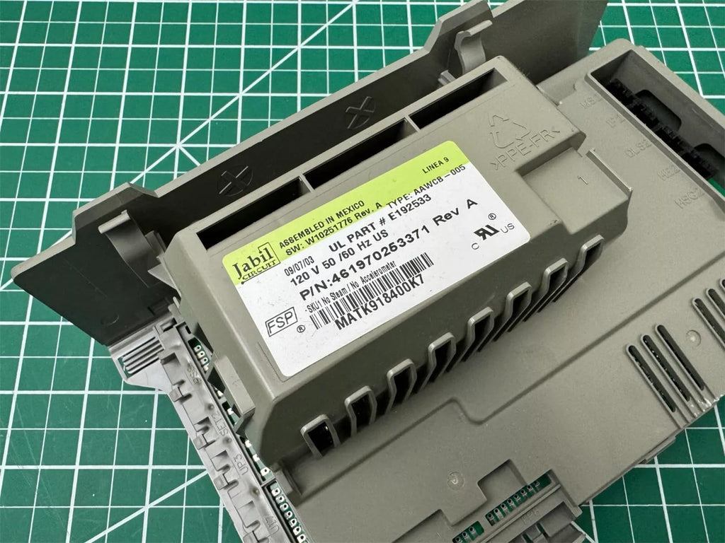 Washer Control Board | W10251776 Rev A | 461970253371 Rev A Gray Replacement