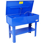 40 Gallon Parts Washer with 24 Gallon Solvent Capacity - Heavy Duty Steel Construction, 5 GPM Pump, Removable Shelf for Garage, Workshop