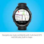 Garmin Forerunner® 965, Running Smartwatch, 47mm, Black/Powder Gray