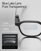 RayNeo iO Smart Glasses, 33g, AI Voice Recorder, Translation, Teleprompter