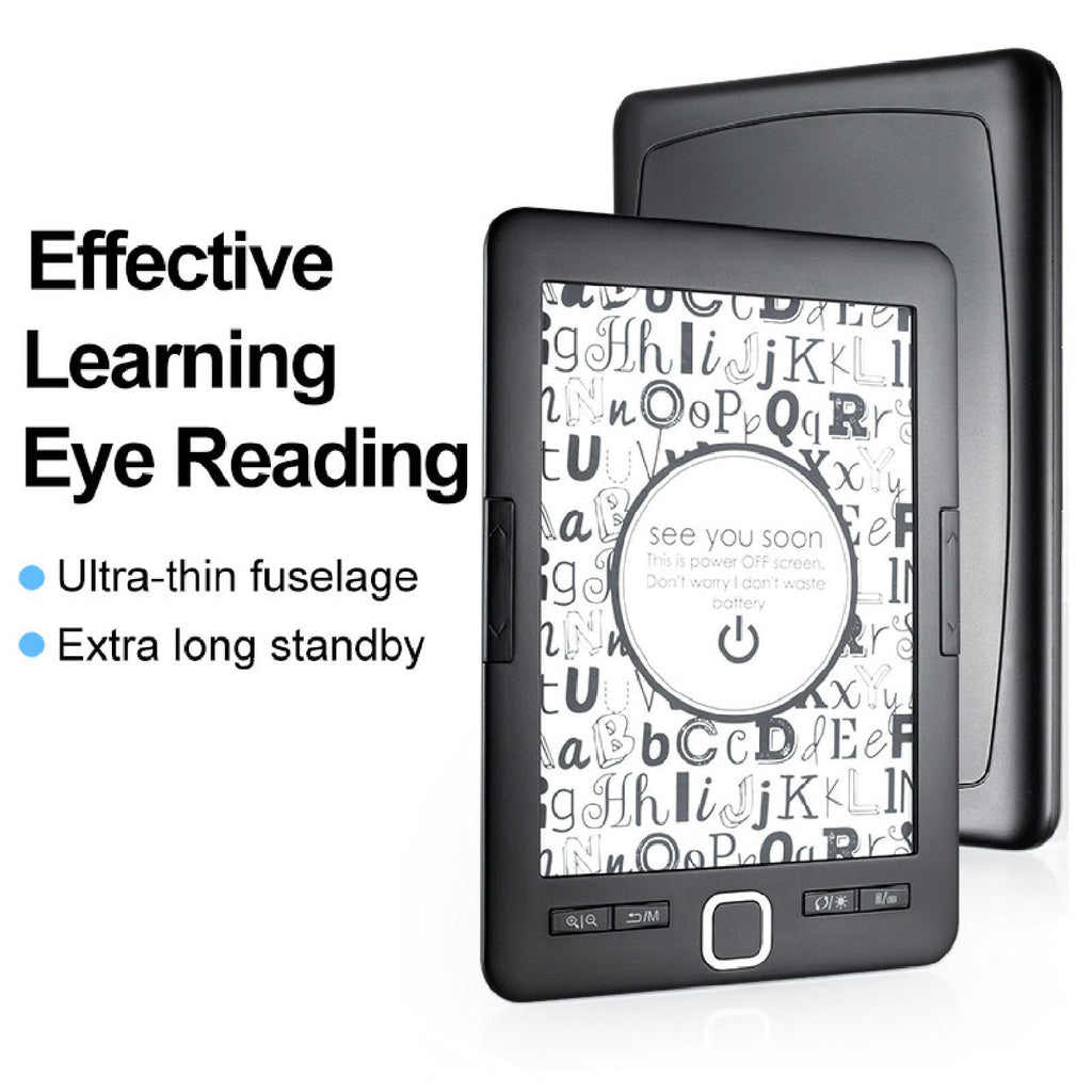 Luocute Portable Ebook Reader 6 Inch Ink Screen, 8GB Storage