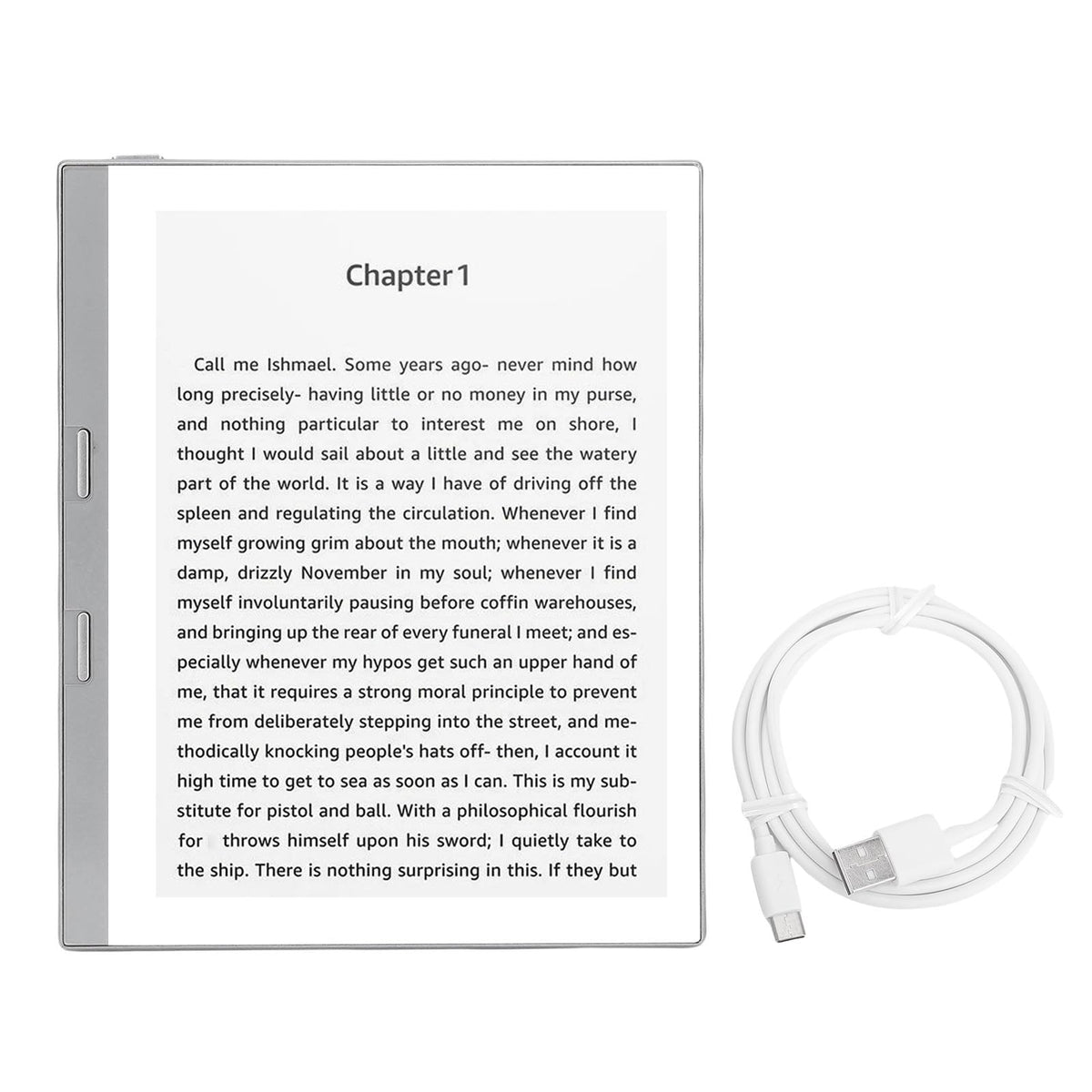 Fabater E Reader, 5.76 Inch HD Touchscreen 24 Adjustable Color Temperature Enhanced Contrast Lightweight Electronic Reader Ebook with 1GB RAM 32GB ROM Expandable Storage for (Gray)