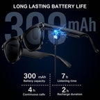 AI Smart Glasses with 4K EIS POV Camera, Photo Capture/Video Recording, AI Assistant/Object Recognition, Real-Time Translator, Open-Ear Audio, Photochromic+Blue Light Lenses, Travel Tech Gift