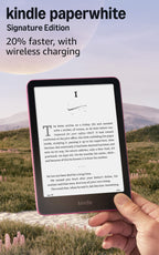 Amazon Kindle Paperwhite Signature Edition 32GB (2024 model) – Auto-adjusting front light, wireless charging, and weeks of battery life – Metallic Black