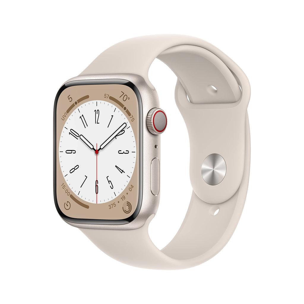 Apple Watch Series 8 [GPS, 41mm] - Midnight Aluminum Case with Midnight Sport Band, M/L (Renewed)
