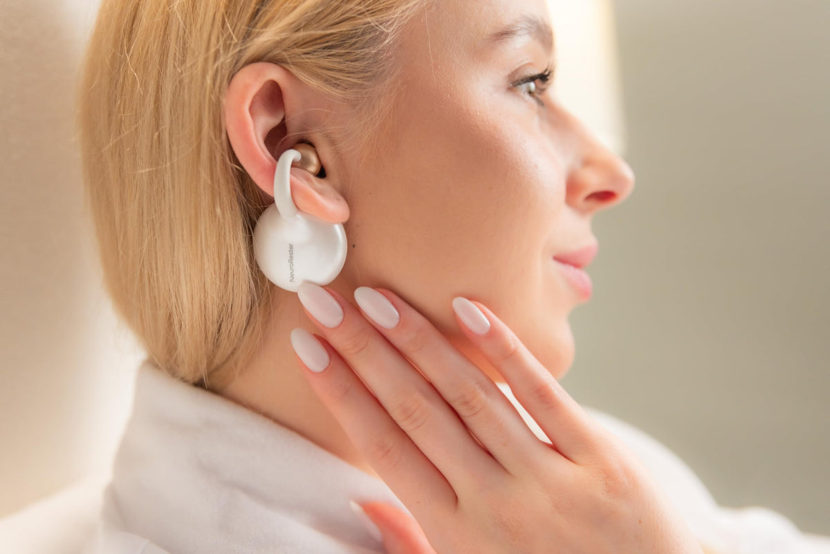 Deep Sleep Device, Wearable Smart Health Tracking Technology, Pearl White
