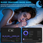 Smart Ring for Women Men, Activity Tracker, SpO2, Heart Rate Monitor, Sleep Monitoring, IP68 Waterproof Fitness Ring for iOS & Android (Silver 13)