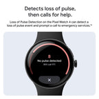 Google Pixel Watch 4 (45mm) - Smartwatch - Moonstone Active Band - Wi-Fi