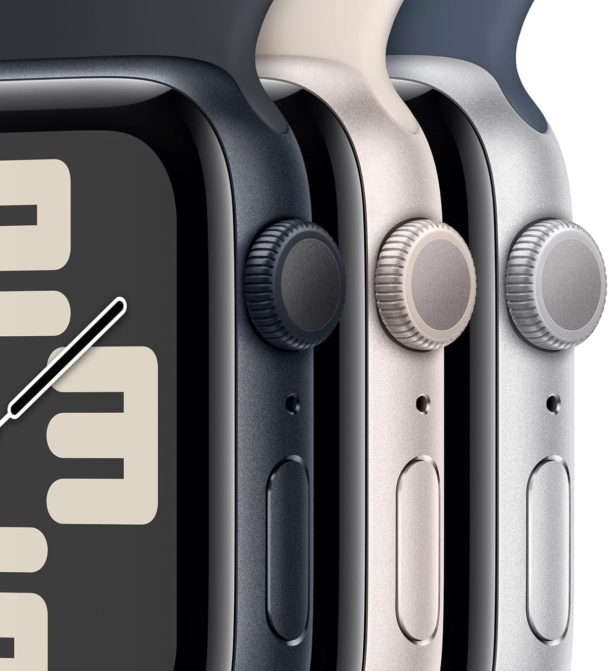 Apple Watch SE (2nd Gen) [GPS 40mm] - Silver Aluminum Case with Storm Blue Sport Band, S/M (Renewed)