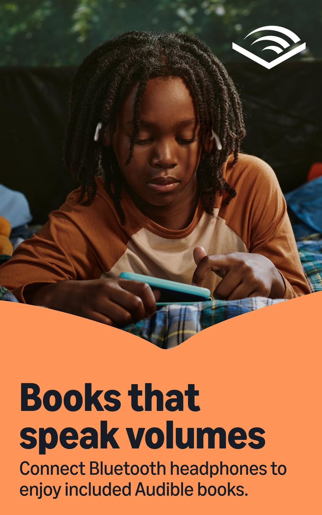 Amazon Kids Kindle 16GB (newest model), Now thinner and lighter, 6" glare-free display, weeks of battery, includes 1 year of books and Bookman cover