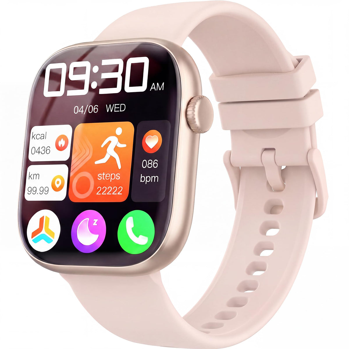 Smart Watch for Women Men, Fitness and Sleep Trackers with 1.83" HD Touchscreen, Bluetooth Calling Smartwatch for Android/iOS, IP67 Waterproof Multi-Sport Modes Pedometer, Jet Black