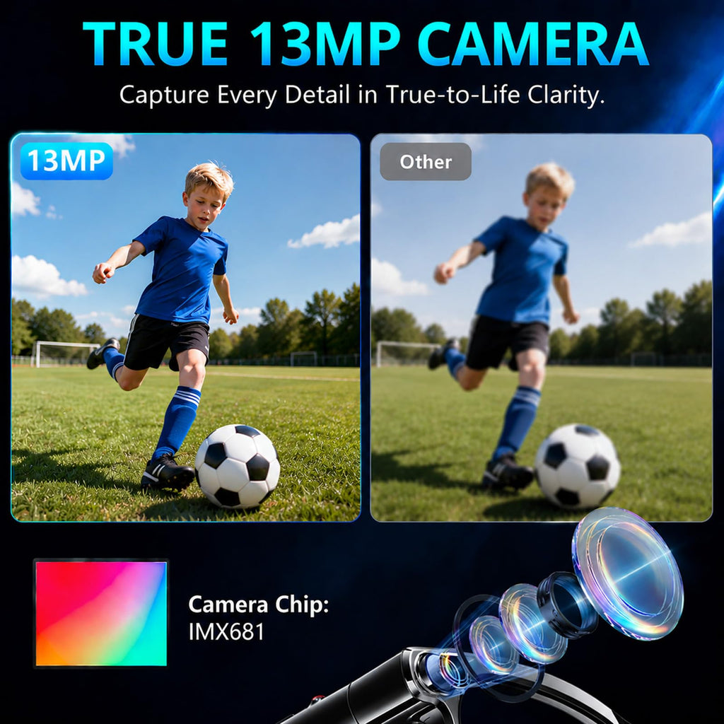 KAIGERR AI Smart Glasses,13MP Camera, 20H Battery, ChatGPT Translations