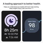 Google Pixel Watch 4 (45mm) - Smartwatch - Moonstone Active Band - Wi-Fi