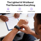 Gem Wearable AI Voice Recorder, Transcribe & Summarize, Wristband