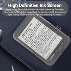 Yoidesu E Reader, 6in 800x600 HD E Reader, Ink Ebook Readers with Protective Case, Support FM, Music Playback, Electronic Device(#3)