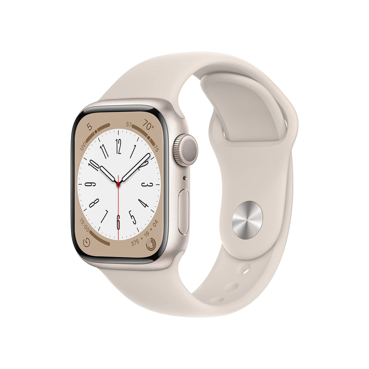 Apple Watch Series 8 [GPS, 41mm] - Midnight Aluminum Case with Midnight Sport Band, M/L (Renewed)