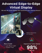 Lenovo Legion Glasses Gen 2 - Micro-OLED Personal Wearable Monitor for Gaming & Movies, FHD 120Hz Plug-and-Play Display for Lenovo Legion Go & USB-C Devices, High-Fidelity Audio & Privacy
