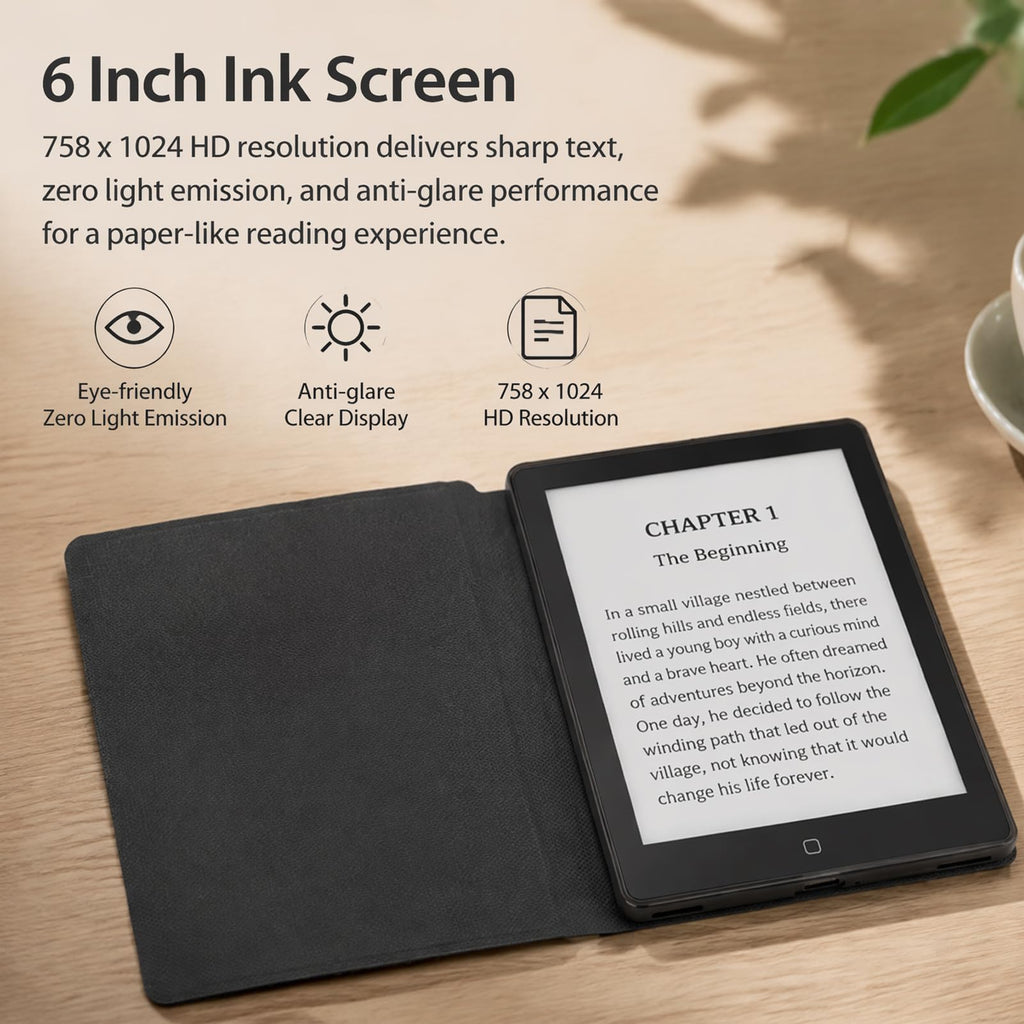 Sanpyl 6 Inch Ebook Reader with WiFi Bluetooth