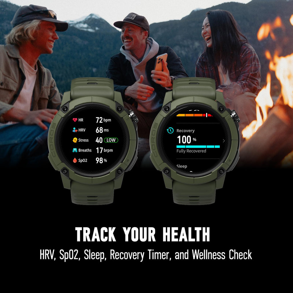 COROS Nomad GPS Outdoor Smartwatch, 22-Day Battery Life, Fishing