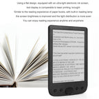 E Book Reader 6, Eye Friendly E Reader HD Touch Screen Technology, Built in 8GB ROM and 32GB TF Card Expansion, Multiple Supported File Formats