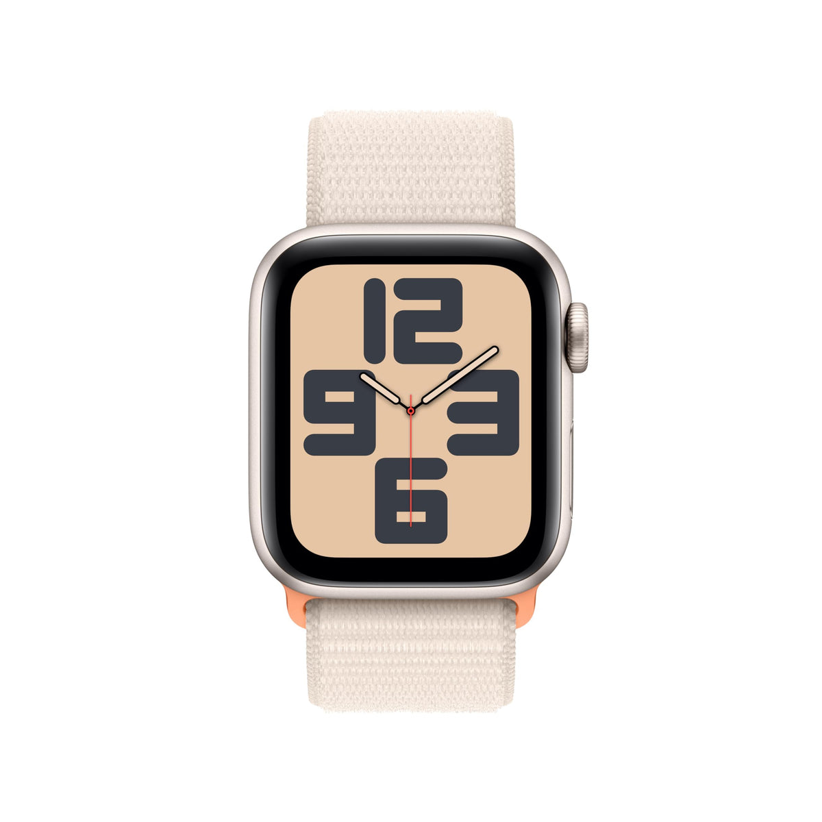 Apple Watch SE (2nd Gen) [GPS + Cellular, 44mm] - Starlight Aluminum Case with Starlight Sport Loop, One Size (Renewed)