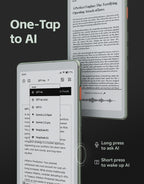 VIWOODS AiPaper Reader 6.13" Pocket E-Reader, AI Button, 4G, Android