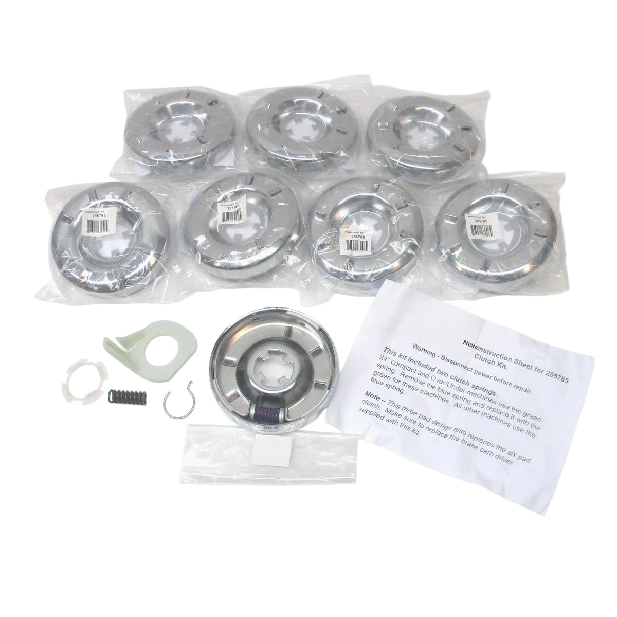 285785 8‑Pack Washer Clutch Assembly FOR Direct‑Drive Washing Machine Units