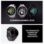 Garmin Forerunner® 970, 47mm, Carbon Gray DLC Titanium, Black/Whitestone